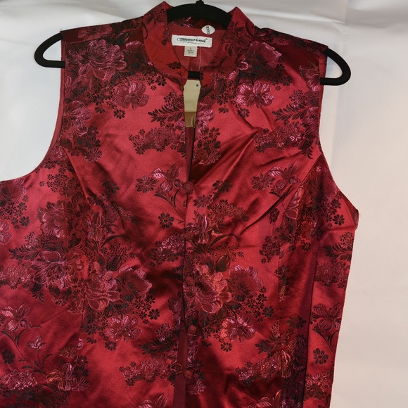Red Chinese Style Vest L NWT - Picture 3 of 5